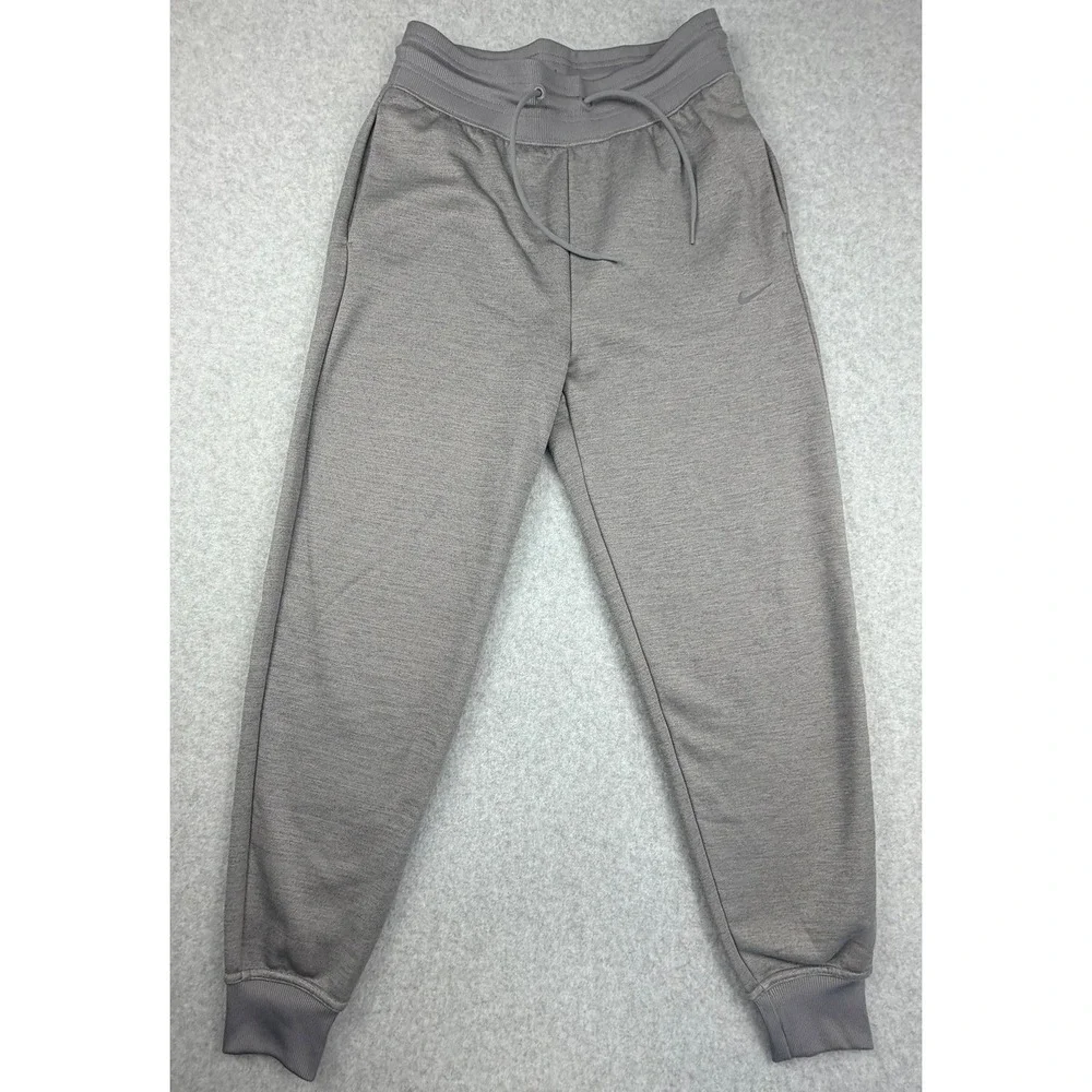 Nike Therma-FIT Gray Heathered Fleece Joggers Sweatpants Mens Small S